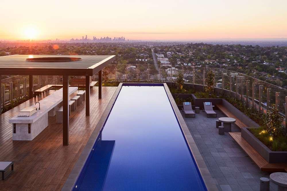 Art Series - The Chen Бокс Хил Съоръжения снимка The rooftop pool at The Standard West Hollywood
